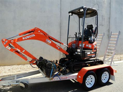 kubota mini excavators for hire